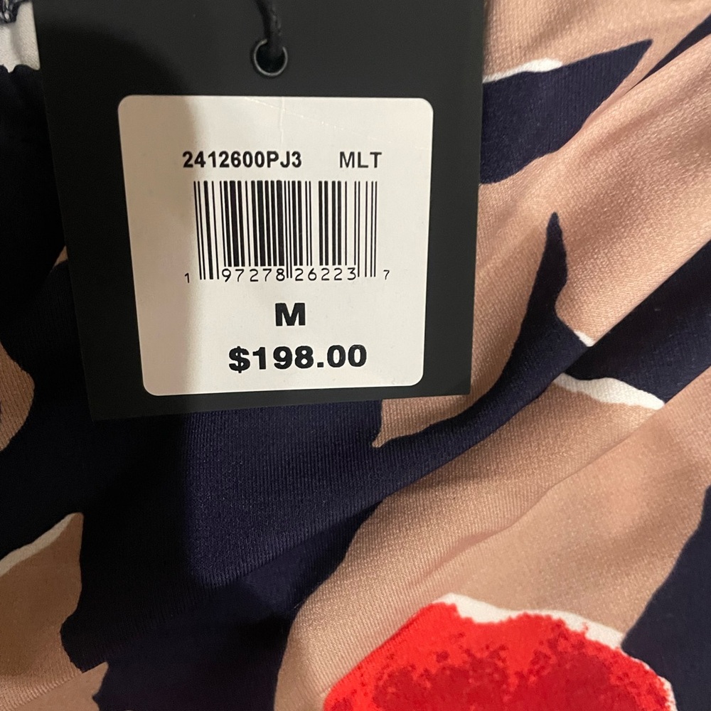 Trina Turk Black and Red Floral Jumpsuit New - Picture 8 of 11